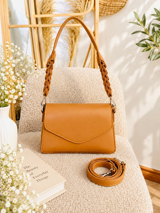 #2 Structured Shoulder & Crossbody Bag with Braided Side Detail