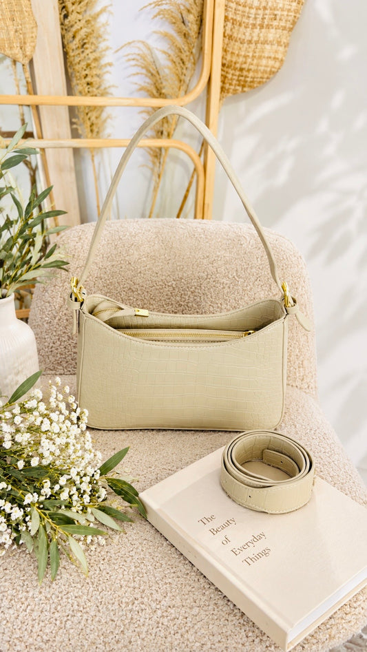 #3 Structured Shoulder & Crossbody Bag (Cream)