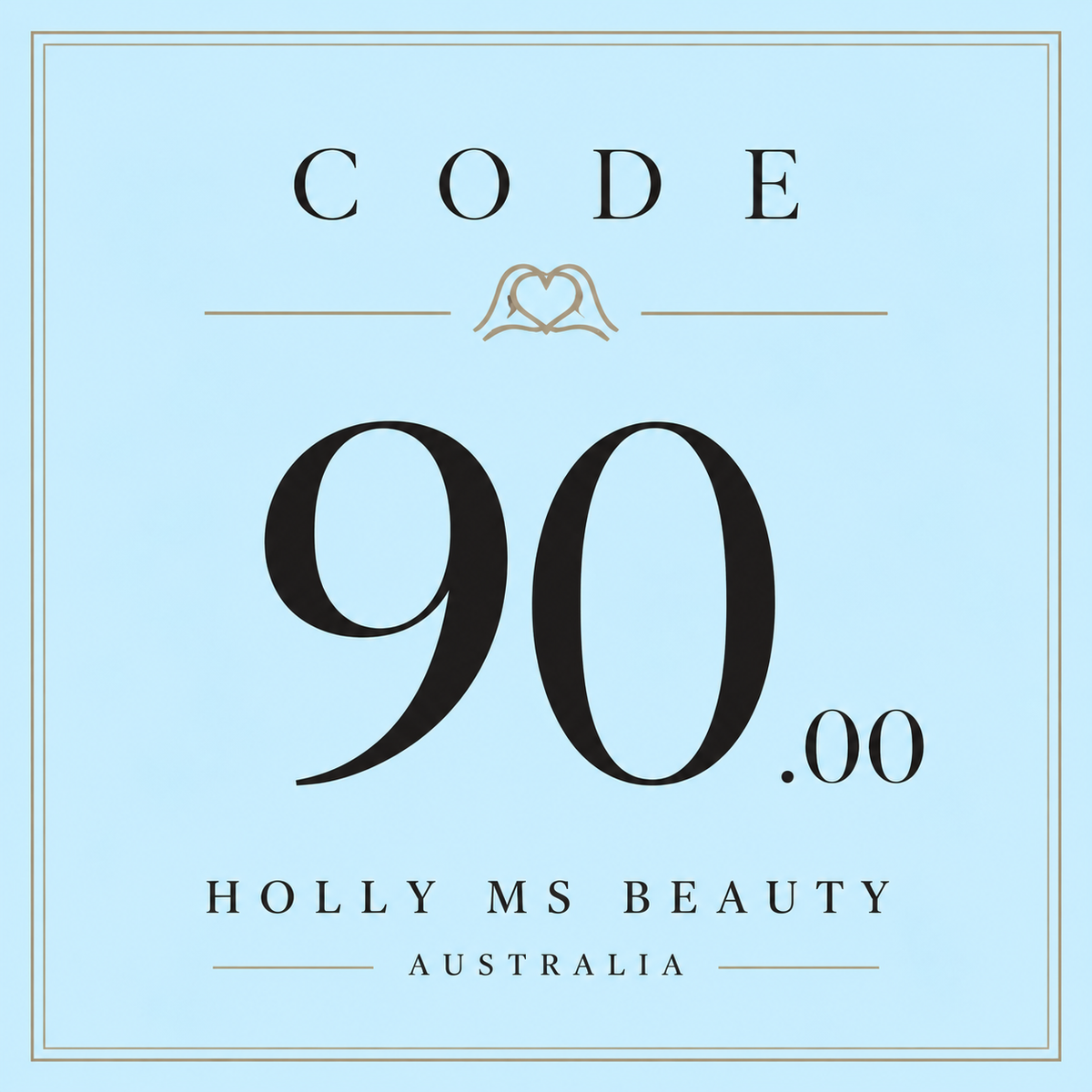 PRE-ORDER CODE $90