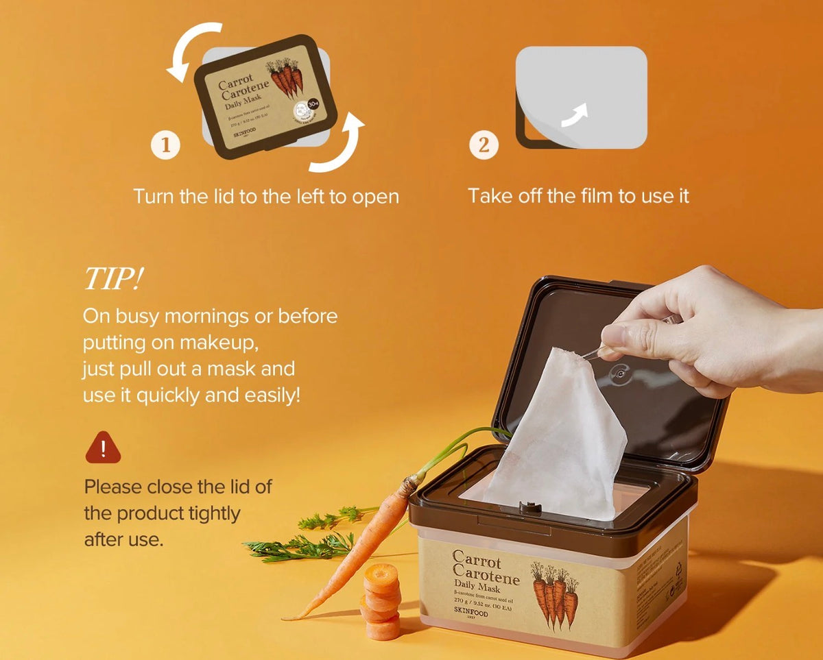 CARROT CAROTENE DAILY MASK (30 SHEETS)